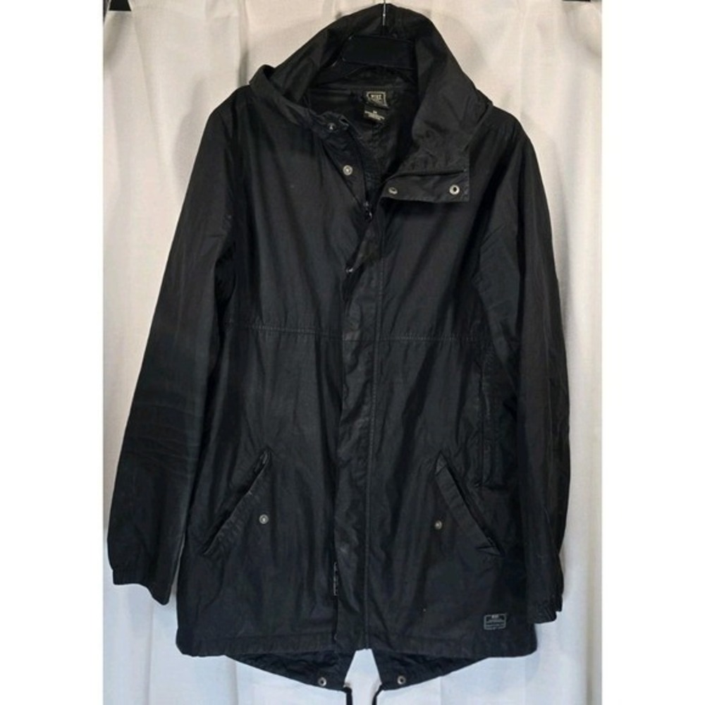Nike Mens Engineered World Class Athletes Ripstop‎ Hooded Parka Jacket Black M - Picture 3 of 7